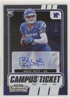 College Ticket Autographs - Brady White #/99