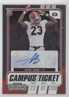 College Ticket Autographs - Mark Webb #/99