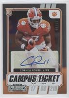 College Ticket Autographs - Cornell Powell #/99