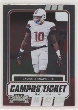 2021 Panini Contenders Draft Picks - [Base] - Campus Ticket #87 - Darius Leonard