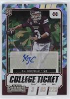 College Ticket Autographs - K.J. Costello #/23