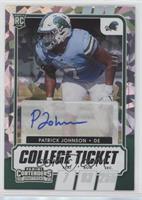 College Ticket Autographs - Patrick Johnson #/23