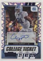 College Ticket Autographs - Chazz Surratt #/39