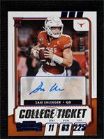 College Ticket Autographs - Sam Ehlinger #/99