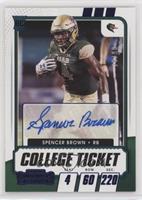 College Ticket Autographs - Spencer Brown #/99