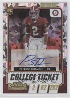 College Ticket Autographs - Patrick Surtain II #/23