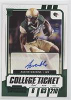 College Ticket Autographs - Austin Watkins Jr. #/49