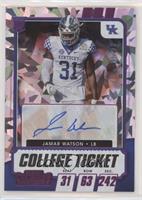 College Ticket Autographs - Jamar Watson #/23