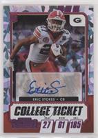 College Ticket Autographs - Eric Stokes #/23