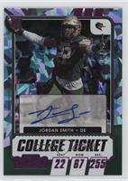 College Ticket Autographs - Jordan Smith #/23