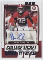 College Ticket Autographs - Dylan Moses