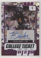 College Ticket Autographs - Frank Darby #/23