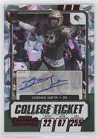 College Ticket Autographs - Jordan Smith #/23