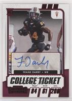 College Ticket Autographs - Frank Darby