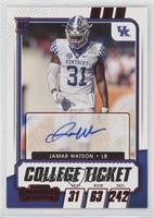 College Ticket Autographs - Jamar Watson