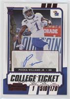 College Ticket Autographs - Pooka Williams Jr.