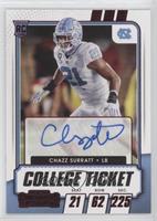 College Ticket Autographs - Chazz Surratt