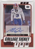 College Ticket Autographs - Marco Wilson