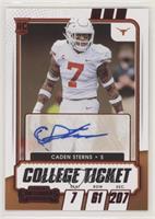 College Ticket Autographs - Caden Sterns