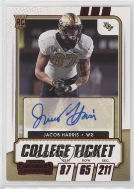 2021 Panini Contenders Draft Picks - [Base] - Game Ticket Red #262 - College Ticket Autographs - Jacob Harris