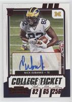 College Ticket Autographs - Nick Eubanks