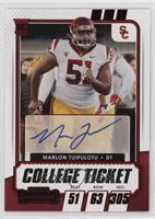 College Ticket Autographs - Marlon Tuipulotu