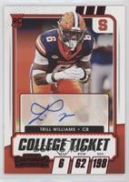 College Ticket Autographs - Trill Williams