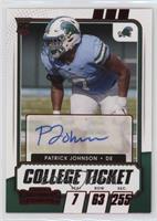 College Ticket Autographs - Patrick Johnson