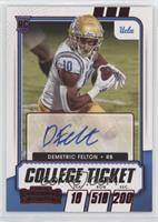 College Ticket Autographs - Demetric Felton