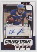 College Ticket Autographs - Cade Johnson