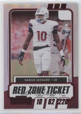 2021 Panini Contenders Draft Picks - [Base] - Red Zone Ticket #87 - Darius Leonard /20