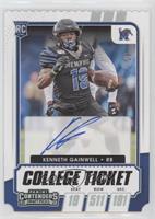 RPS College Ticket Autographs - Kenneth Gainwell #/19