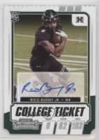 College Ticket Autographs - Rico Bussey Jr. #/8