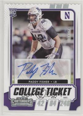 2021 Panini Contenders Draft Picks - [Base] - Ticket Stub #178 - College Ticket Autographs - Paddy Fisher /42 [EX to NM]