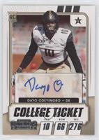 College Ticket Autographs - Dayo Odeyingbo