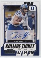 College Ticket Autographs - Noah Gray [EX to NM]