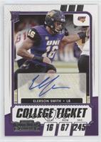 College Ticket Autographs - Elerson Smith [EX to NM]