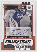 College Ticket Autographs - Tedarrell Slaton