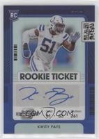 Rookie Ticket Autograph - Kwity Paye #/99