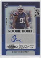 Rookie Ticket Autograph - Christian Barmore #/99