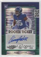 Rookie Ticket Autograph - Quincy Roche #/30