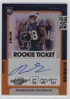 Rookie Ticket RPS Autographs Variation - Rhamondre Stevenson #/20