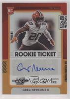 Rookie Ticket Autograph - Greg Newsome II #/50