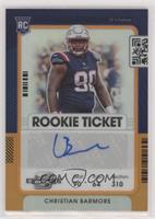 Rookie Ticket Autograph - Christian Barmore #/50