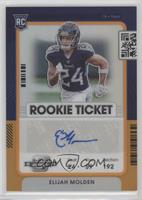 Rookie Ticket Autograph - Elijah Molden #/50