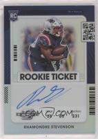 Rookie Ticket RPS Autographs - Rhamondre Stevenson