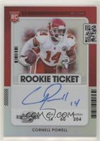Rookie Ticket RPS Autographs - Cornell Powell