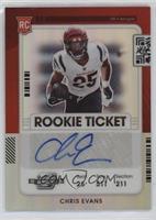 Rookie Ticket Autograph - Chris Evans