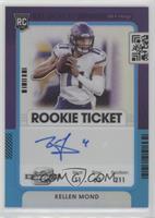 Rookie Ticket RPS Autographs Variation - Kellen Mond #/35