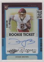 Rookie Ticket RPS Autographs - Dyami Brown #/99